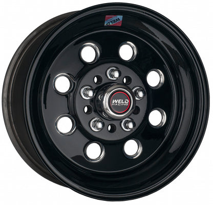 Weld Draglite 15x10/ 5x4.5 /4.75 BP / 7.5in BS Gloss Black Wheel - Non-Beadlock
