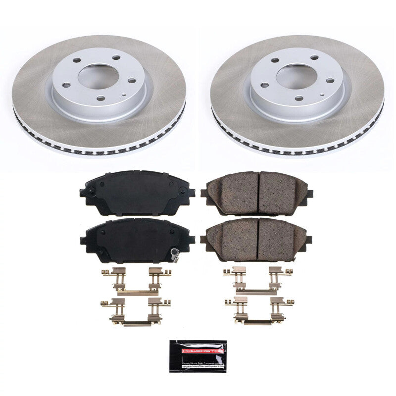 Power Stop 16-21 Mazda CX-3 Front Semi-Coated Rotor Kit