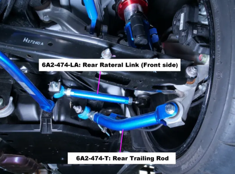 Cusco 2022+ Subaru WRX / 2018+ Subaru Crosstrek Adjustable Rear Trailing Rod Set