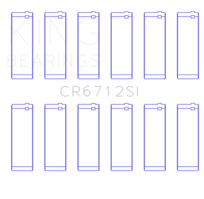 King Engine Bearings Ford V6 Triton/Ohv (Size +1.0mm) Connecting Rod Bearing Set