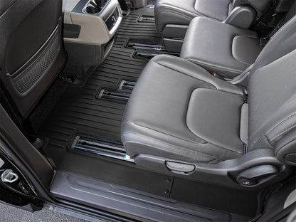WeatherTech 25-26 Kia Carnival Hybrid Two piece-2nd and 3rd row coverage Rear FloorLiner - Black