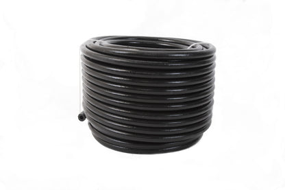 Aeromotive PTFE SS Braided Fuel Hose - Black Jacketed - AN-08 x 20ft