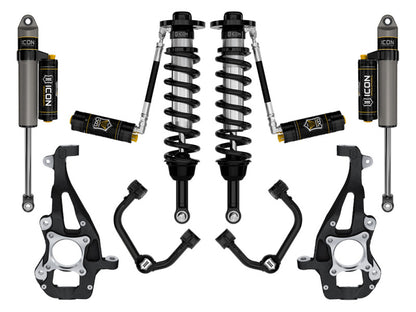 ICON 21-24 Ford F150 4WD 3.5-4.5in Stage 4 Suspension System Tubular Cdcv