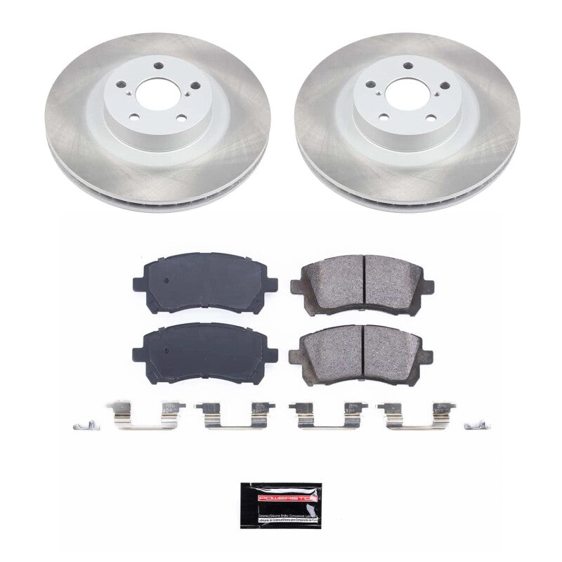 Power Stop 01-02 Subaru Outback Front Semi-Coated Rotor Kit