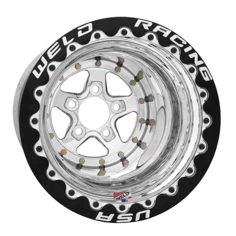 Weld Alumastar 2.0 15x10 / 5x4.75 / 5in. BS Polished Wheel
