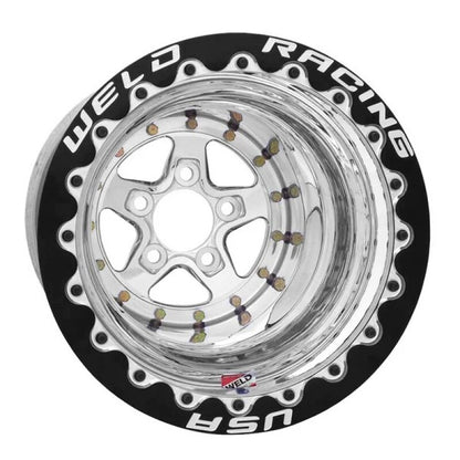 Weld Alumastar 2.0 15x14 / 5x4.75 BP / 4in. BS Polished Wheel