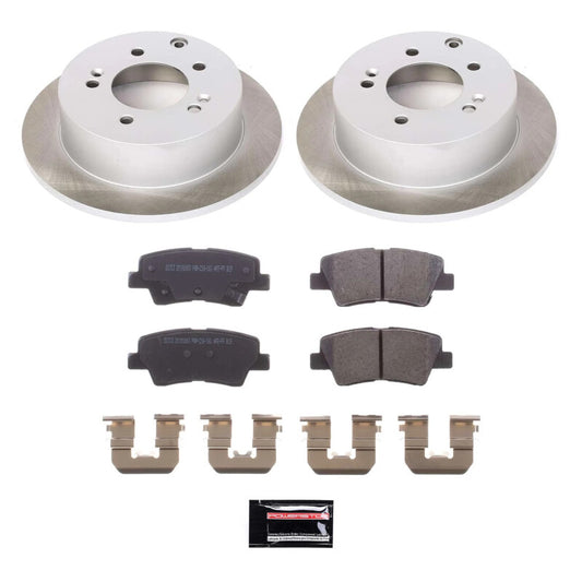 Power Stop 10-13 Kia Soul Rear Semi-Coated Rotor Kit