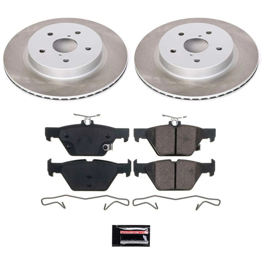 Power Stop 16-20 Subaru WRX Rear Semi-Coated Rotor Kit