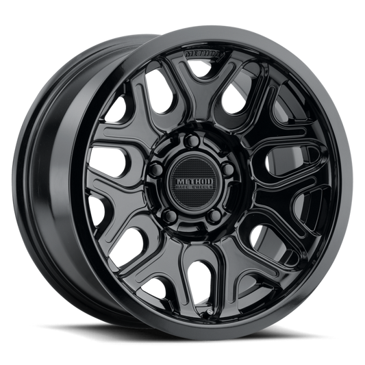 Method MR322 / 18x9 / 8x180 BP / 18ET / 5.68in BS / 130.81mm CB - Gloss Black Wheel