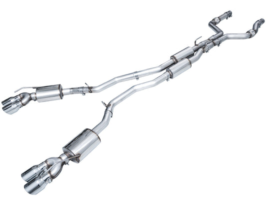 AWE Tuning 2020+ Ford Explorer ST Touring Edition Exhaust w/ Chrome Silver Tips