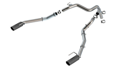 Borla 24-25 Ford Ranger Raptor 2.75in Tail Pipe Kit 4in Tip - Ceramic Black