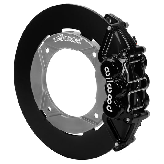 Wilwood 2020+ Polaris RZR Pro UTV6 Rear Kit 11.25in - Black Calipers/Blank Rotors