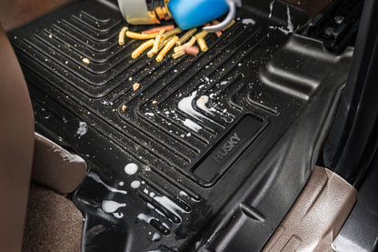 Husky Liners 15-20 Cadillac Escalade ESV Weatherbeater Front & 2nd Seat Floor Liners - Black Ribbed