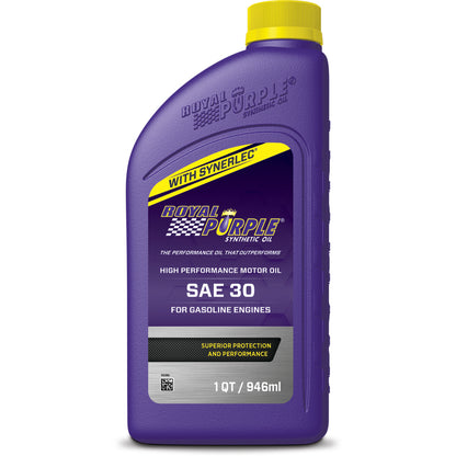 Royal Purple Premium Synthetic High Performance Straight-Grade SAE 30 Motor Oil - 1 Quart