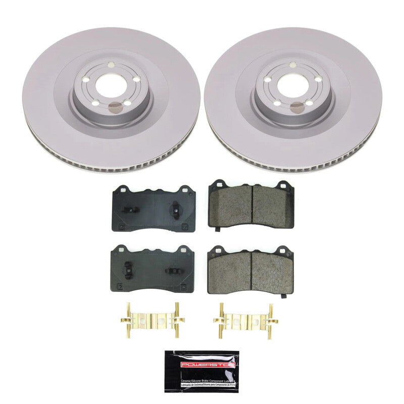 Power Stop 21-23 Ford Mustang Mach-E Front Z17 Coated Brake Kit