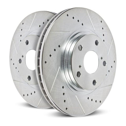 Power Stop 75-77 Pontiac Ventura Front Drilled & Slotted Rotor - Pair