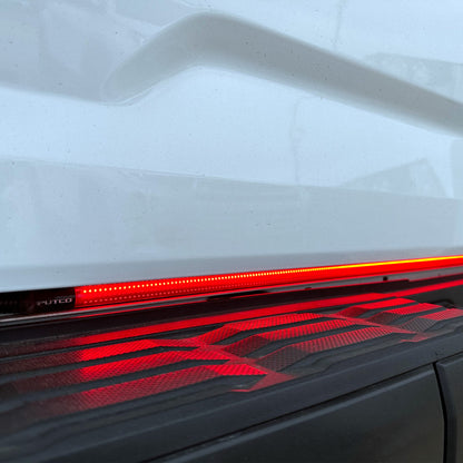 Putco 21-23 Ford F-150 60In Direct Fit Red Blade Kit Tailgate Bars w Factory LED Taillamps