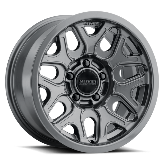 Method MR322 / 20x9 / 6x5.5 BP / 12ET / 5.44in BS / 106.25mm CB - Gloss Titanium Wheel