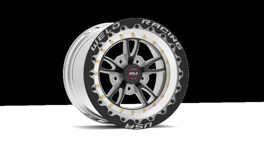 Weld RT Full Throttle 15x10 / 5x4.5 / 7.5in. BS Black Wheel - Single Beadlock