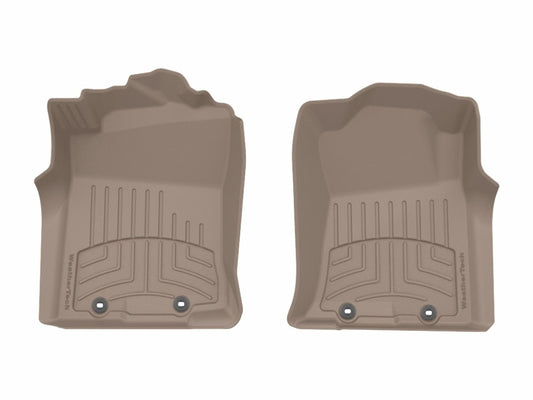 WeatherTech 12-15 Toyota Tacoma 1st Row Front FloorLiner HP - Tan