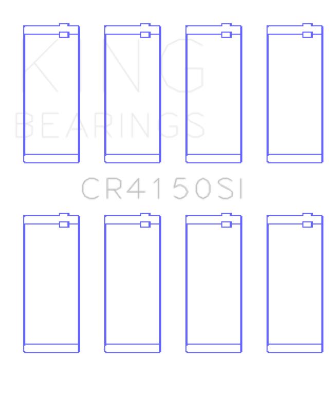 King Engine Bearings Ford ZETec 1.6/1.8/2.0 (Size +0.50mm) Connecting Rod Bearing Set