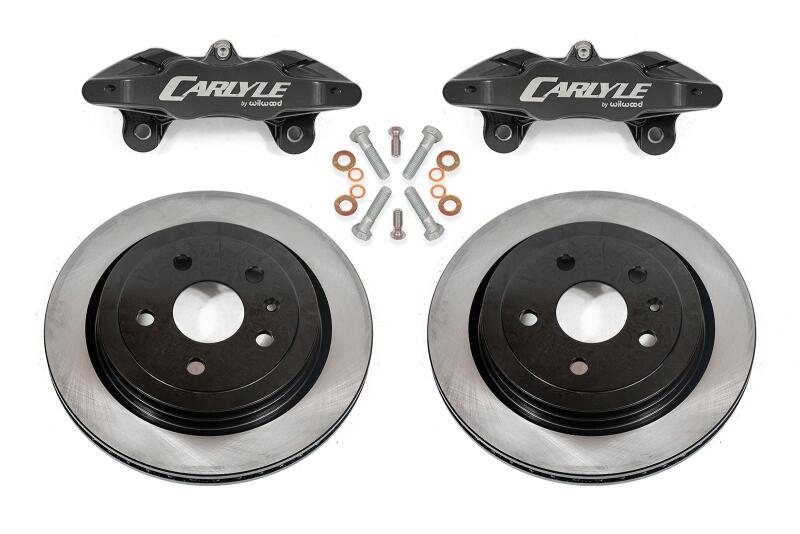 BMR 14-19 Chevrolet Corvette C7 Brake Kit For 15in Conversion Solid Rotors Black Calipers