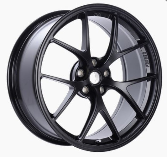 BBS FI 20x8.75 5x114.3 ET44 CB67 Black Satin Wheel -82mm PFS/Clip Req