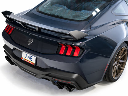 AWE 2024 Ford Mustang Dark Horse S650 RWD SwitchPath Catback Exhaust w/ Quad Diamond Black Tips