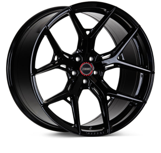 Vossen HF-5 22x9 - 5x112 - ET25 - Flat Face - 66.5 - Gloss Black Wheel