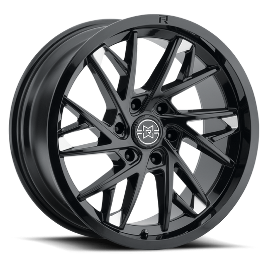 Method Raised MR801 22x12 / 6x5.5 BP / -40mm Offset / 106.25mm Bore - Gloss Black Milled Wheel