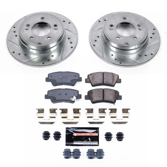 Power Stop 09-11 Hyundai Azera Rear Z23 Evolution Brake Kit