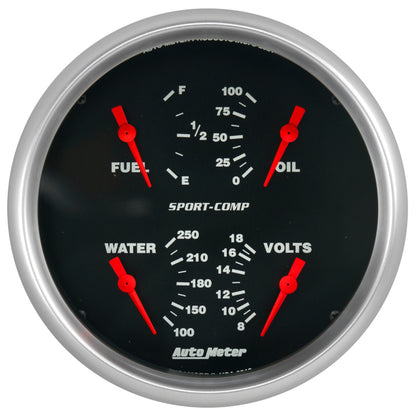 Autometer Sport-Comp Quad 5in. - 240 OhmE-33 OhmF