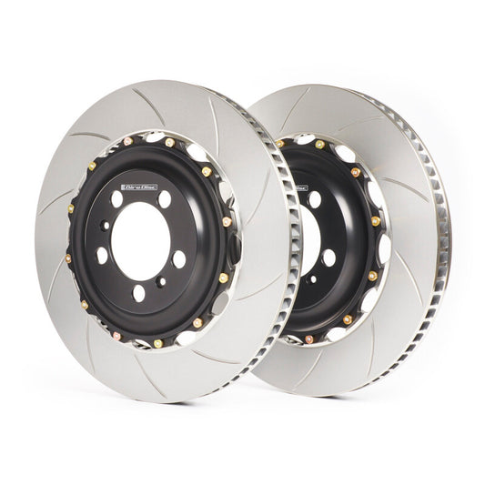 GiroDisc 2021+ Volkswagen Golf R Zinc Plated Slotted Front Rotors