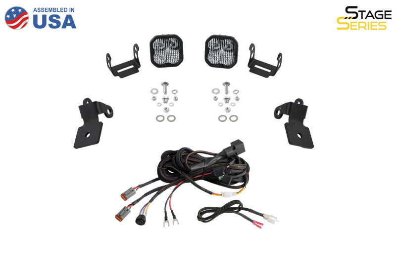 Diode Dynamics 20-Present Polaris RZR A-Pillar LED Pod Kit SS3 Pro - White Combo