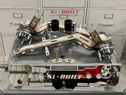 S1 Built - AWD Conversion Bundle: Alpha6 AWD/RWD/FWD Rear Trailing Arms with Delta7 Rear Diff Mount Kit and Billet Forks