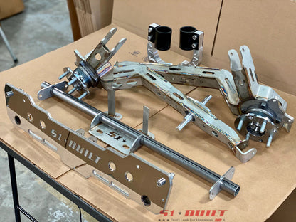 S1 Built - AWD Conversion Bundle: Alpha6 AWD/RWD/FWD Rear Trailing Arms with Delta7 Rear Diff Mount Kit and Billet Forks