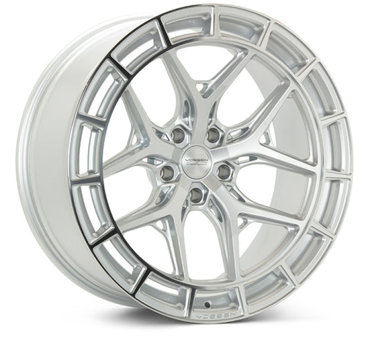 Vossen HFX-1 22x10.5 - 5x112 - ET35 - Deep - 66.5 - Silver Polished Wheel