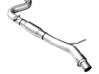 AWE MK8 Volkswagen Golf R 3in Track Edition Quad Exhaust - Chrome Silver Tips