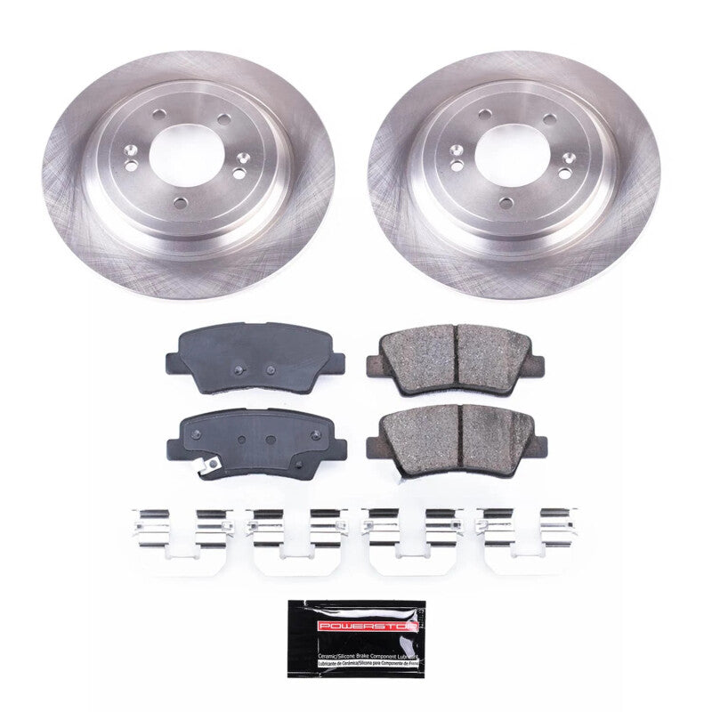 Power Stop 17-22 Kia Sportage Rear Semi-Coated Rotor Kit