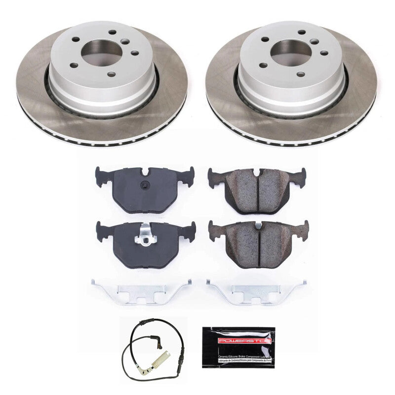 Power Stop 2008 BMW 535xi Rear Semi-Coated Rotor Kit