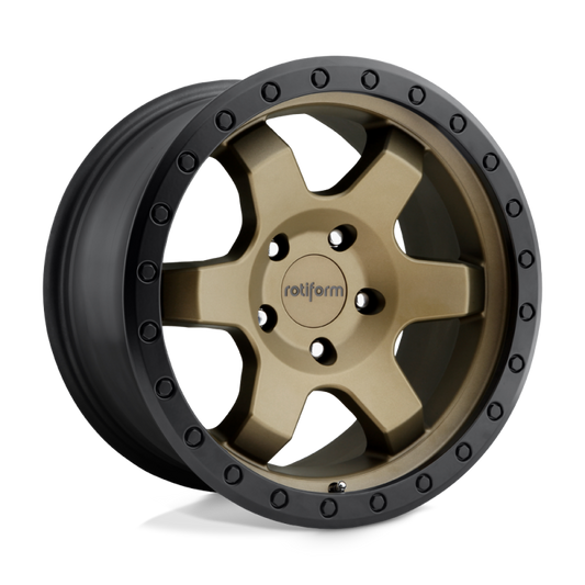 Rotiform R150 SIX-OR Wheel 17x9 6x135 1 Offset - Matte Bronze Black Bead Ring