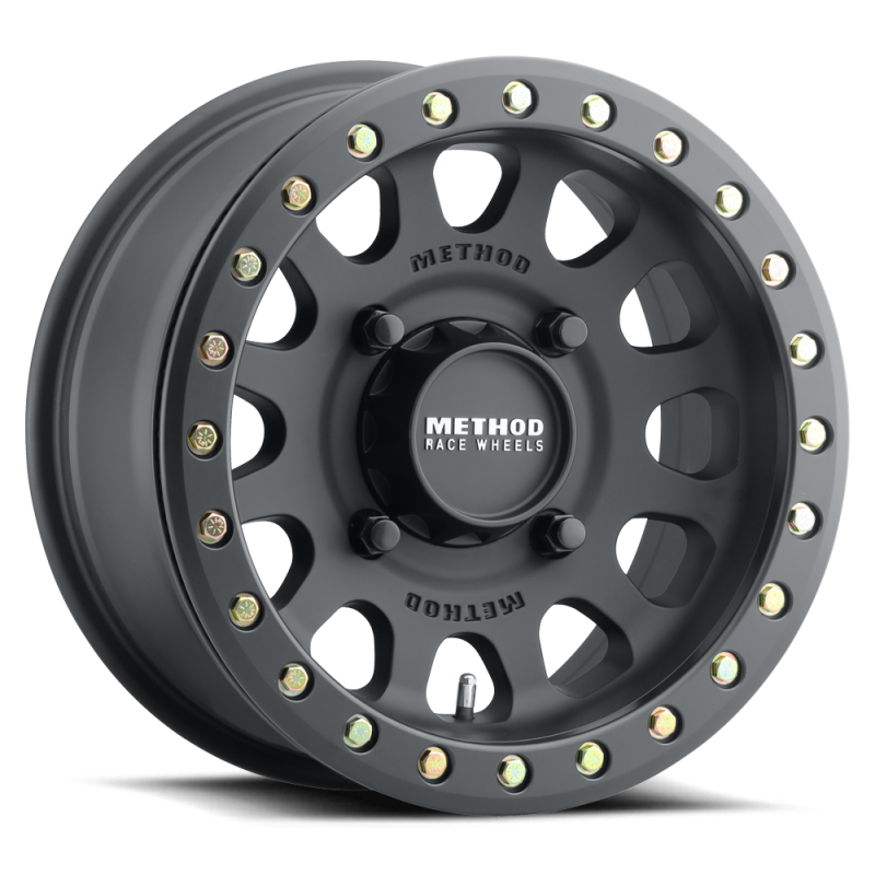 Method MR401 UTV Beadlock 15x10.0 +25mm Offset 6x139.7 BP 81.80mm CB Matte Black Wheel w/ BH-H24100