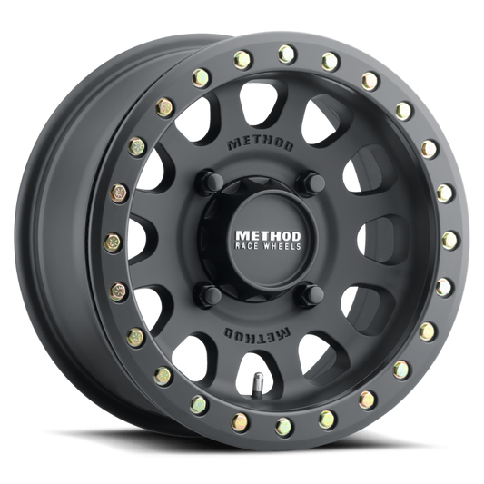 Method MR401 UTV Beadlock 15x7 / 5+2/38mm Offset / 5x4.5 / 72 CB Matte Black Wheel