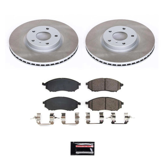 Power Stop 09-19 Nissan 370Z Front Semi-Coated Rotor Kit