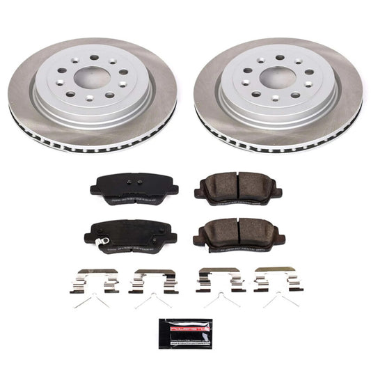 Power Stop 2019 Cadillac CTS Rear Semi-Coated Rotor Kit