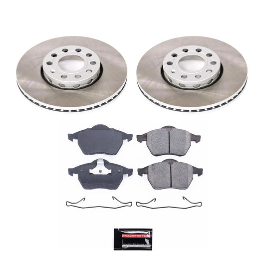 Power Stop 96-98 Audi A4 Quattro Front Semi-Coated Rotor Kit