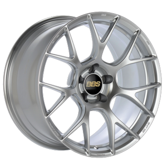 BBS RE-V7 18x9.5 5x100 ET43 Diamond Silver Wheel -70mm PFS/Clip Required