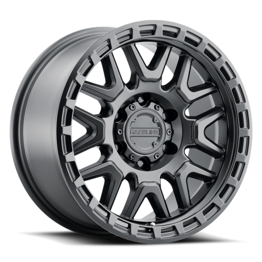 Raceline 953B Krank Wheel 20x9 / 8x165.1 / 0,, Offset 125.2mm Bore - Satin Black
