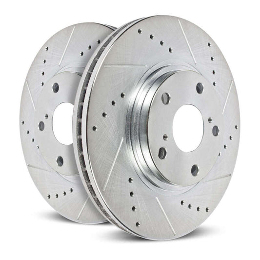 Power Stop 20-26 Chrysler Pacifica Front Drilled & Slotted Rotor - Pair