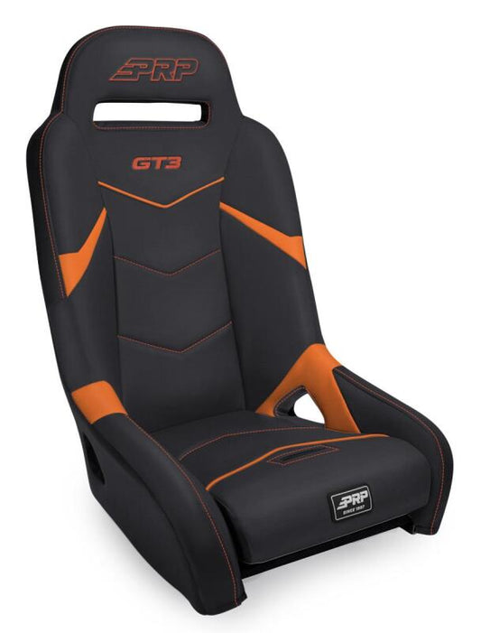 PRP GT3 Suspension Seat - Black/Orange